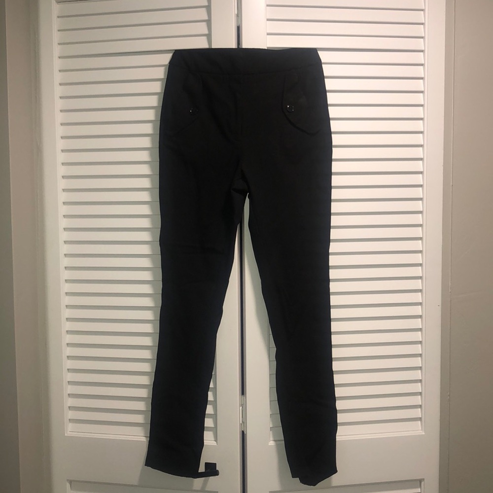 Black ankle length slacks